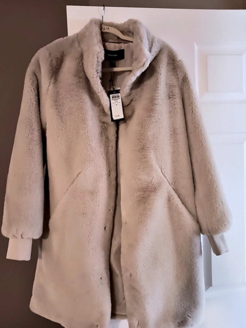 Vero Moda Cream Teddy Coat